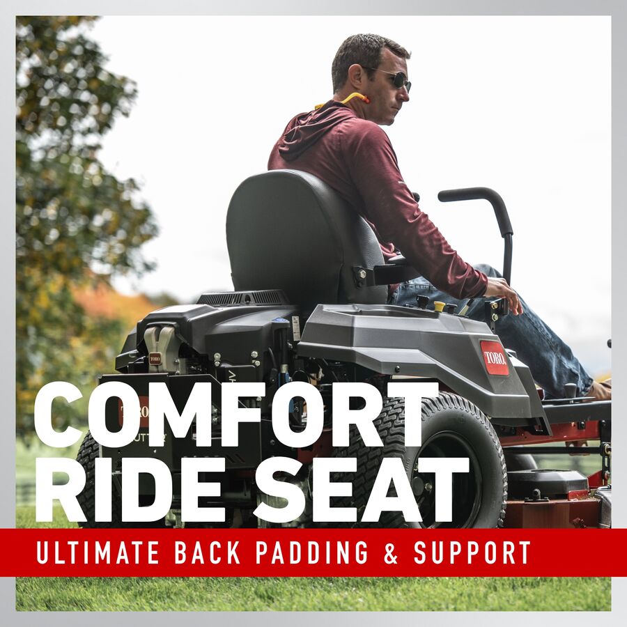 Comfort Ride seat on the Toro TimeCutter