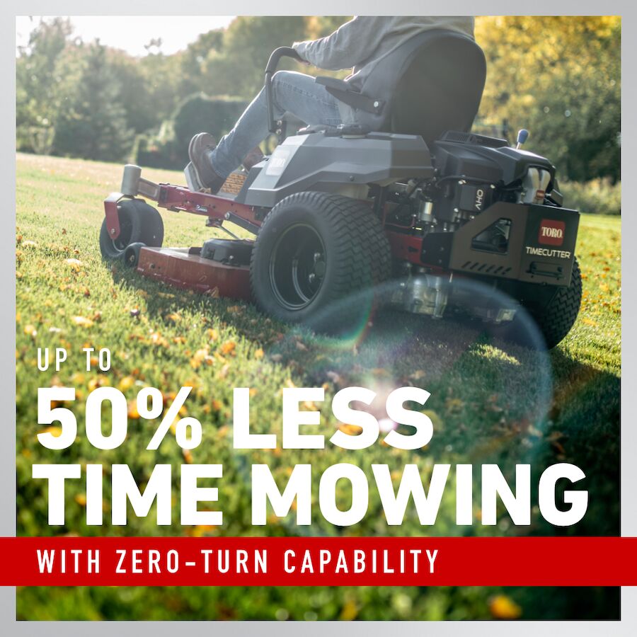 Toro TimeCutter cutting mowing time in half